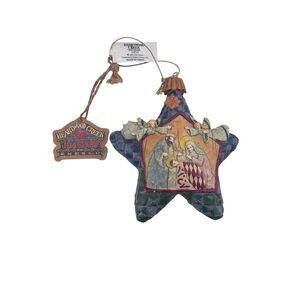 Jim Shore 2004 Enesco Nativity Scene Star Christmas Ornament Heartwood Creek